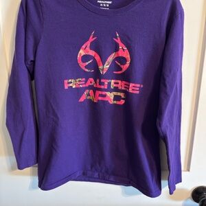 Realtree Kids Vibrant Purple Long Sleeve Tee